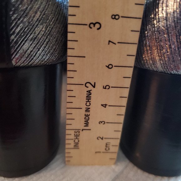 Mellow Yellow Alily Black chunky heels women size EU39/ USA 8.5,  made in Spain. - Picture 13 of 16